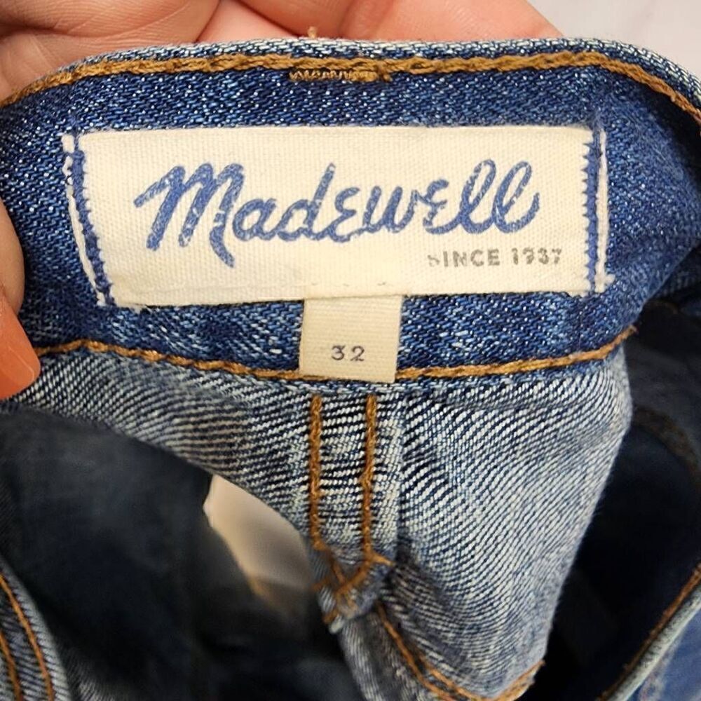 Madewell High Rise Denim Shorts Size 32 H6 - Picture 9 of 11